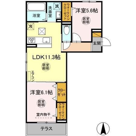 サングレース木更津の物件間取画像